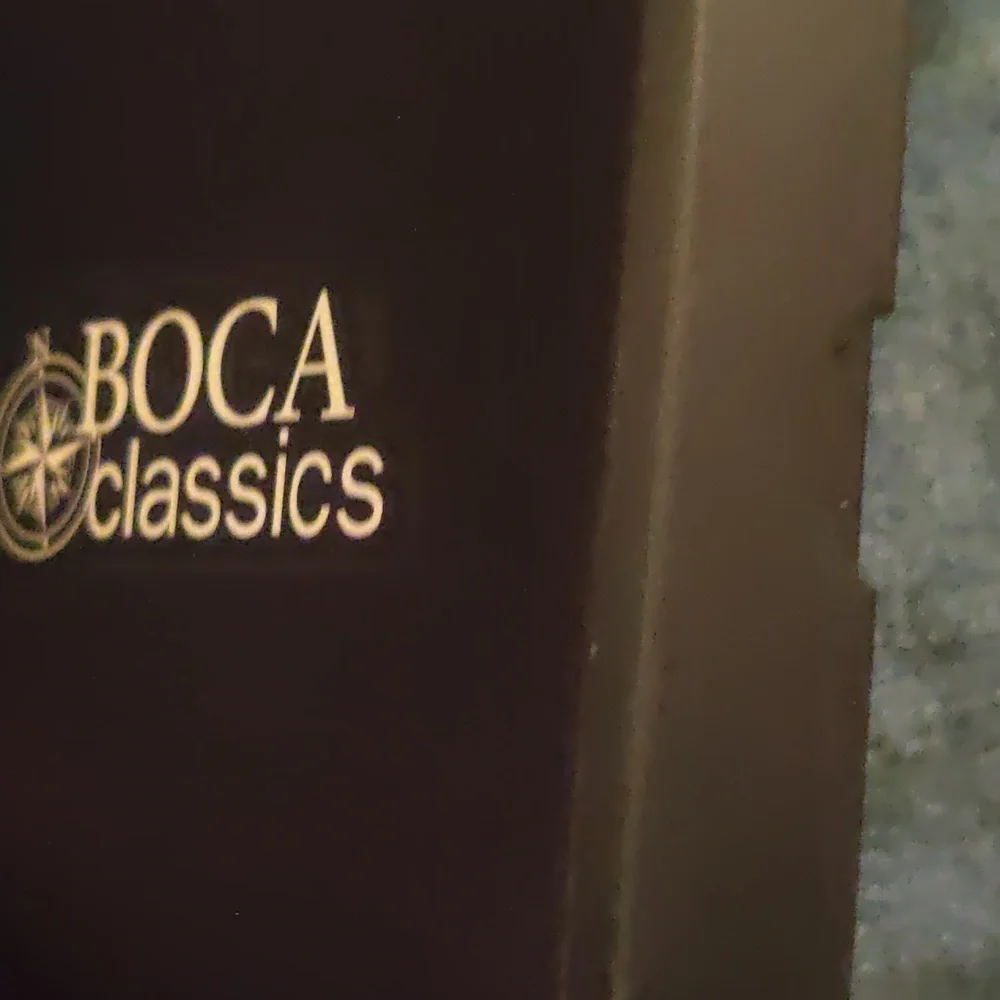 Boca Classics Men's Black Trifold Wallet NIB